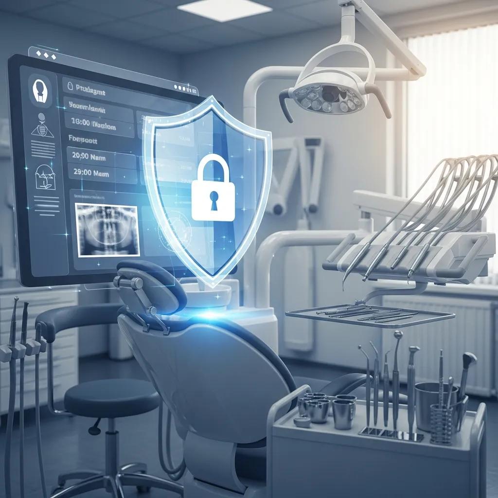 Secure dental IT environment protecting patient images and records
